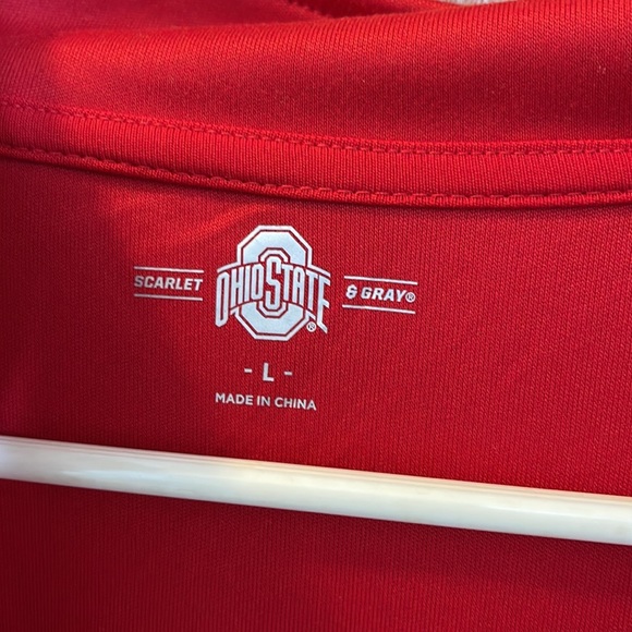 Unisex polyester red Ohio State Buckeyes quarter zip size large - Picture 3 of 5